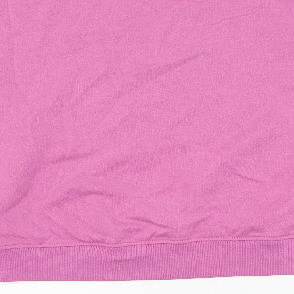 H&M Womens Purple Cotton Cape Sweatshirt Size M Pullover