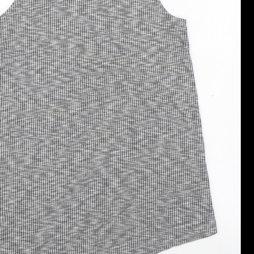 New Look Womens Grey Viscose Pullover Sweatshirt Size 12 Pullover