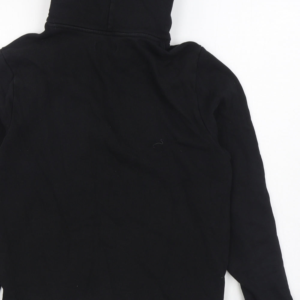 1971 Womens Black Cotton Pullover Hoodie Size M Pullover