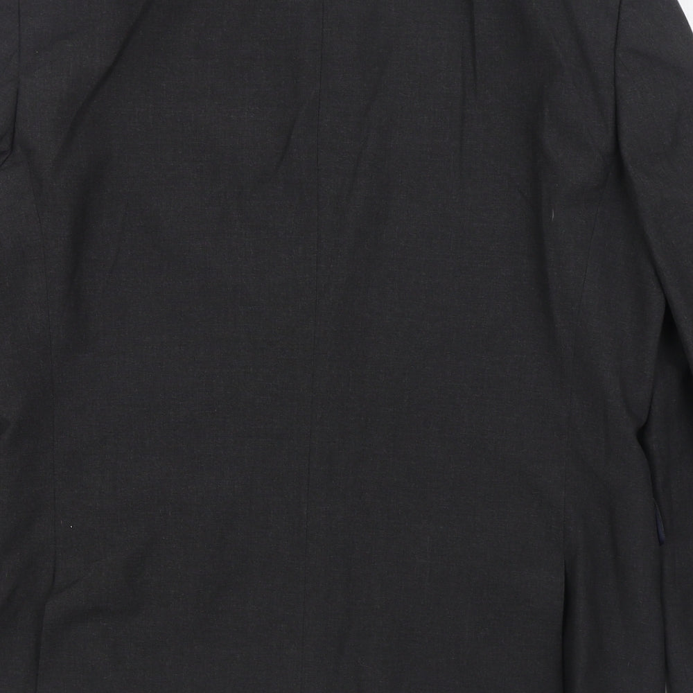 NEXT Mens Grey Polyester Jacket Suit Jacket Size 40