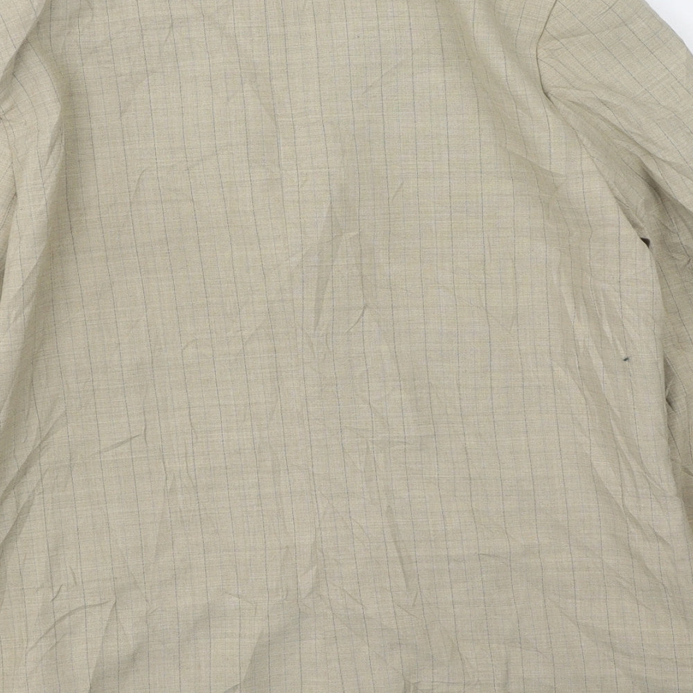 Preworn Womens Beige Striped Jacket Size 14