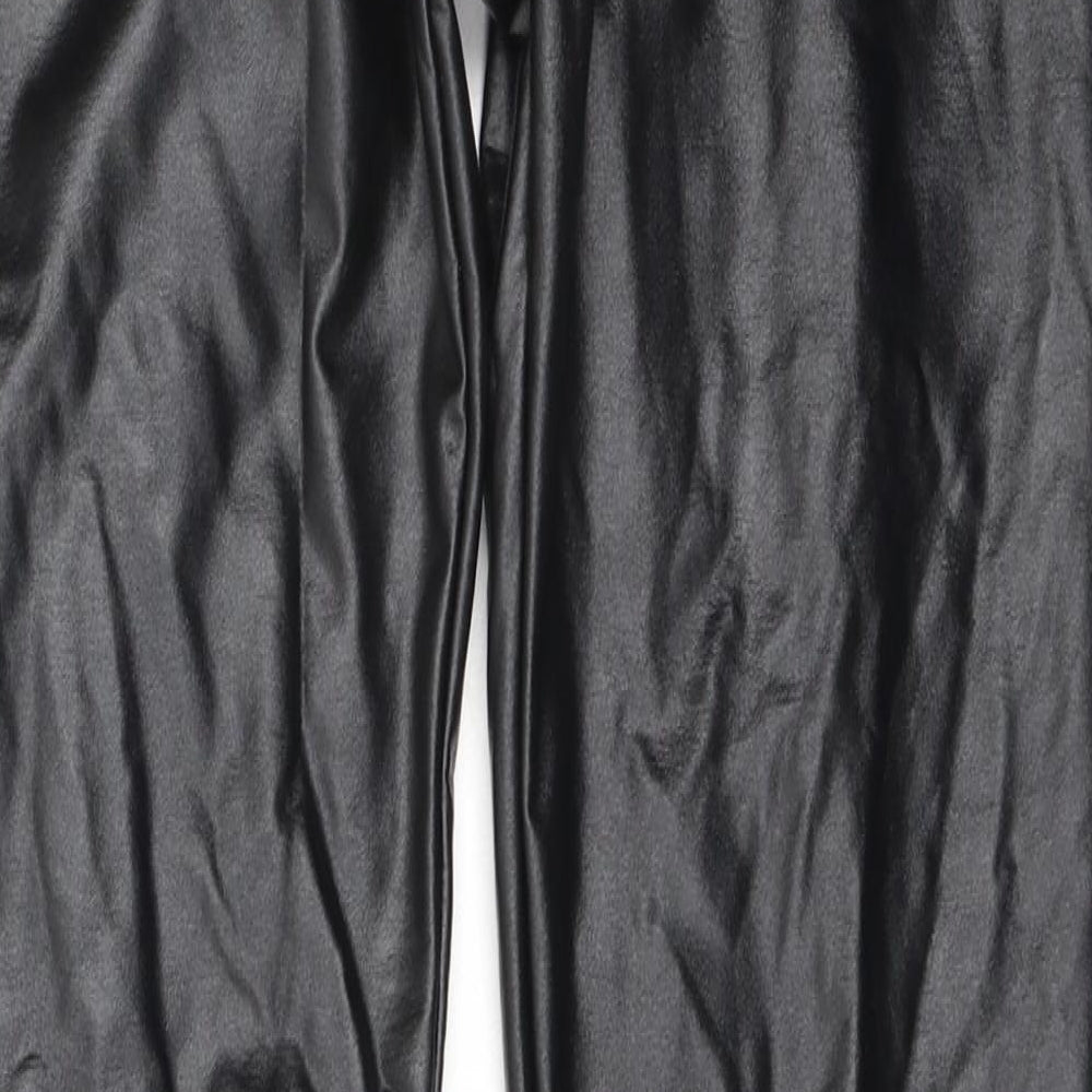 daisie Womens Black Polyester Jegging Leggings Size L L30 in