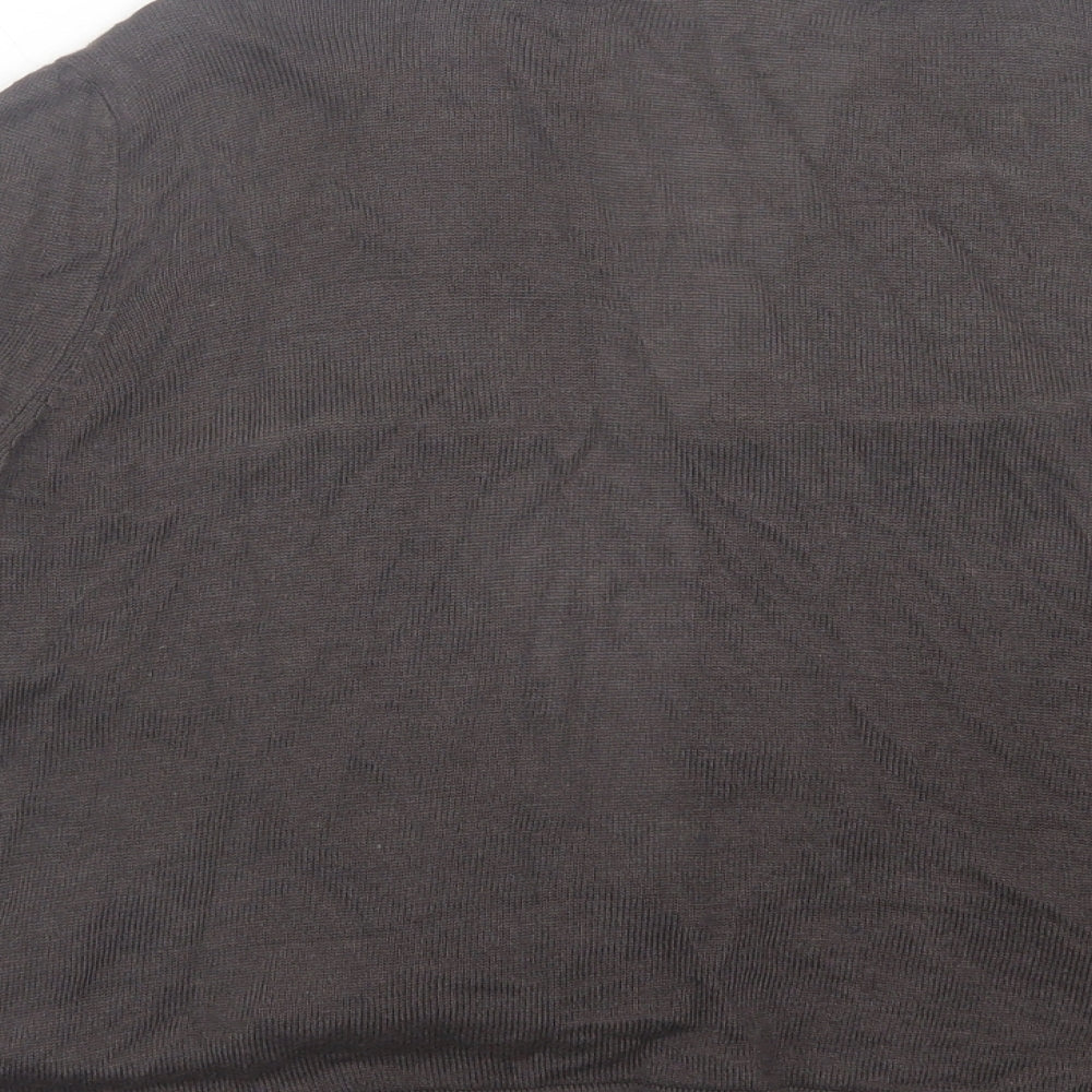 Wallis Womens Brown V-Neck Viscose Cardigan Jumper Size L