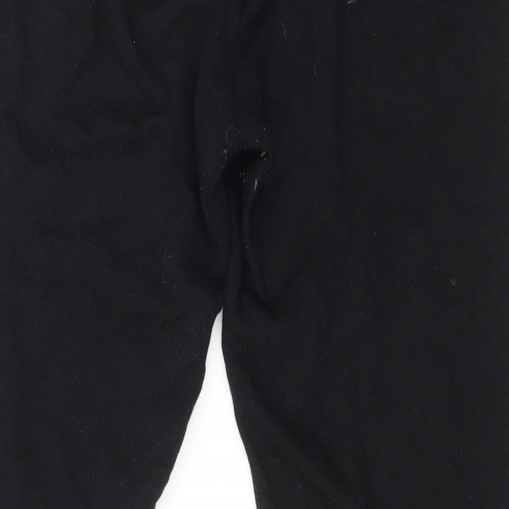 Pep&Co Womens Black Polyester Jogger Trousers Size M L24 in Regular