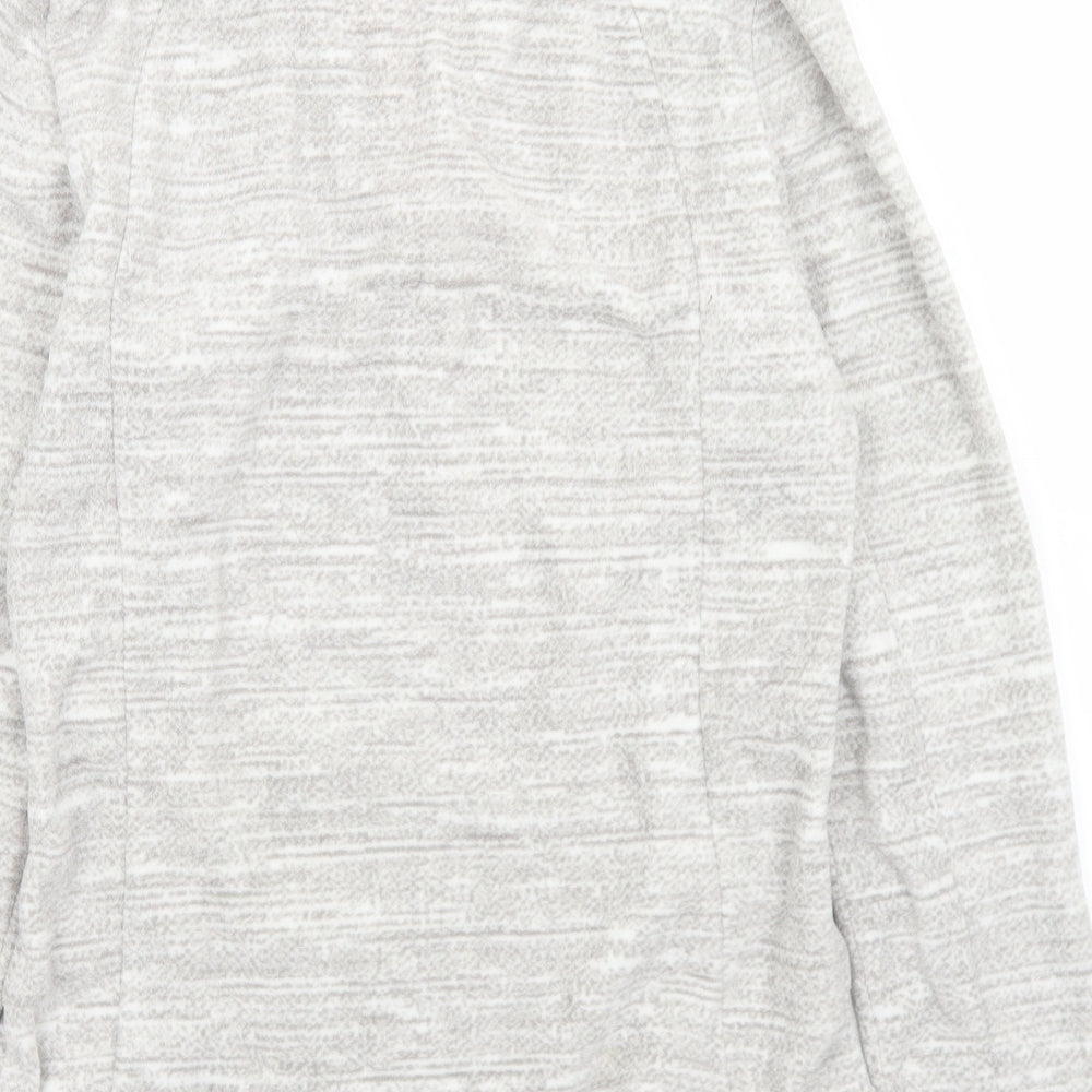 Quechua Womens Grey Collared Polyester Pullover Jumper Size S