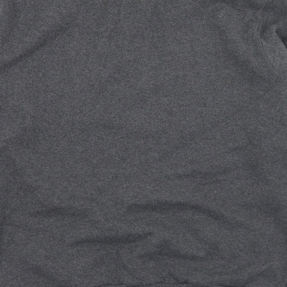 Adolescent Mens Grey Polyester Pullover Sweatshirt Size M - Let it snow