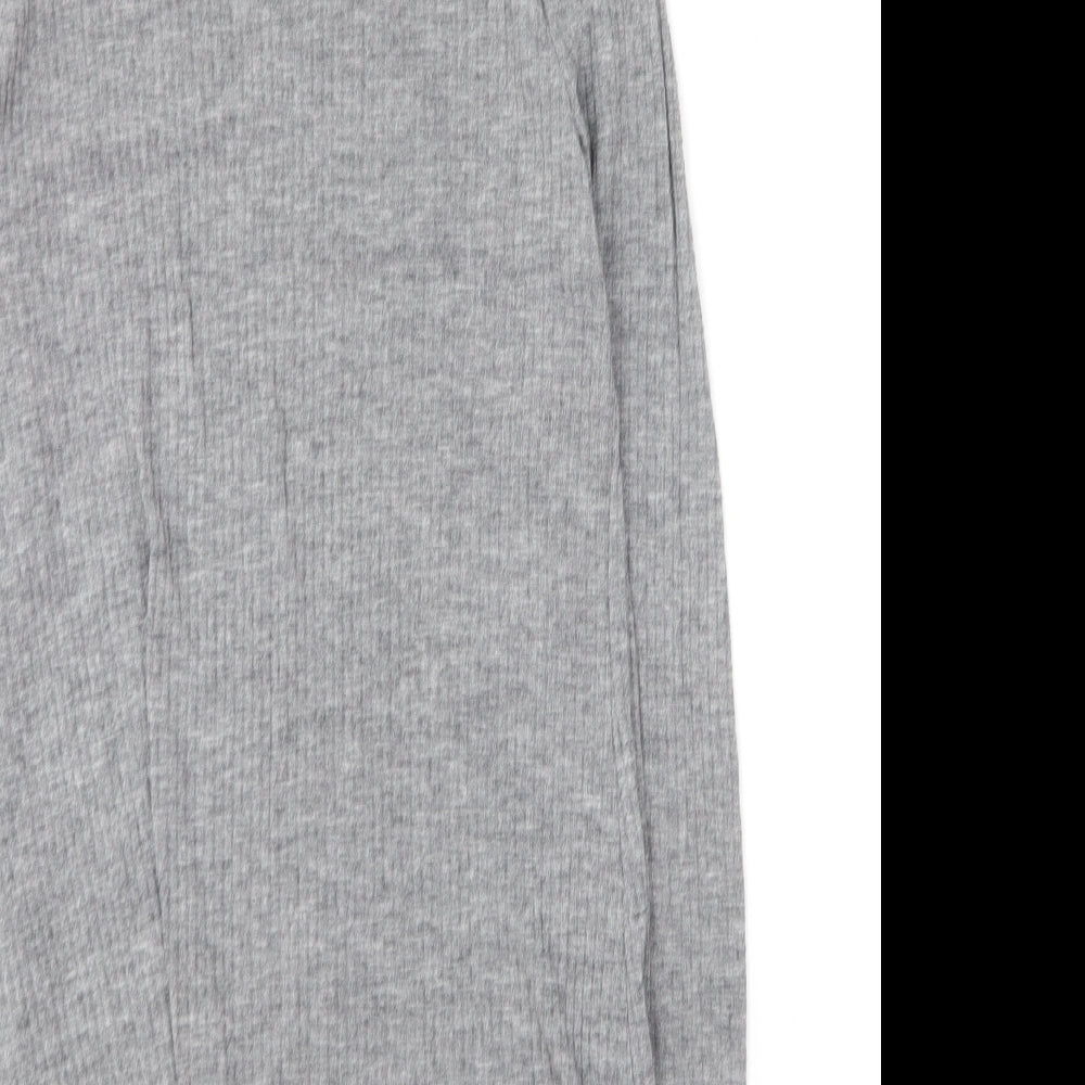 River Island Womens Grey Crew Neck Polyester Pullover Jumper Size 10