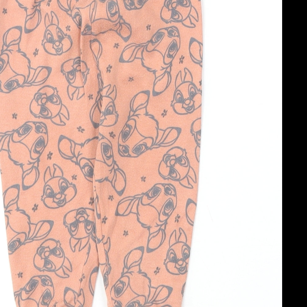 George Baby Brown Geometric Cotton Jogger Leggings Size 6-9 Months - Bambi