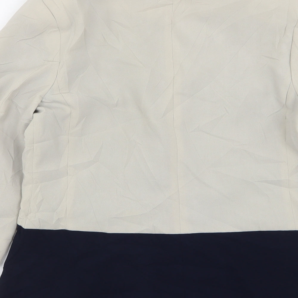Atmosphere Womens Beige Polyester Jacket Blazer Size 10
