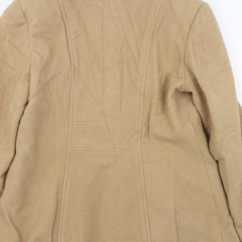 Marks and Spencer Womens Beige Overcoat Coat Size 10