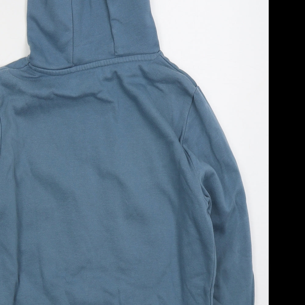 Dunnes Boys Blue Cotton Pullover Hoodie Size L Pullover - T-Rex
