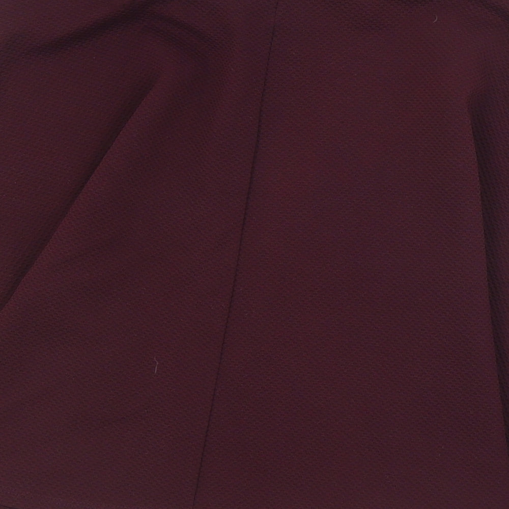 New Look Womens Purple Polyester Skater Skirt Size 8