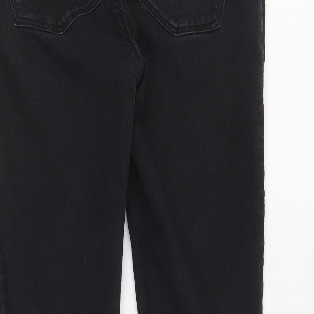 Papaya Womens Black Cotton Jegging Jeans Size 8 L26 in Regular
