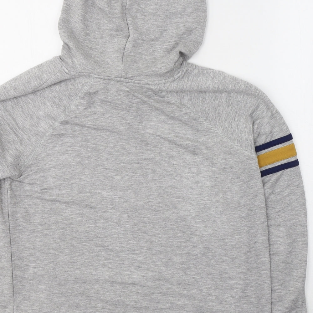 Pink Rose Womens Grey Viscose Pullover Hoodie Size L Pullover