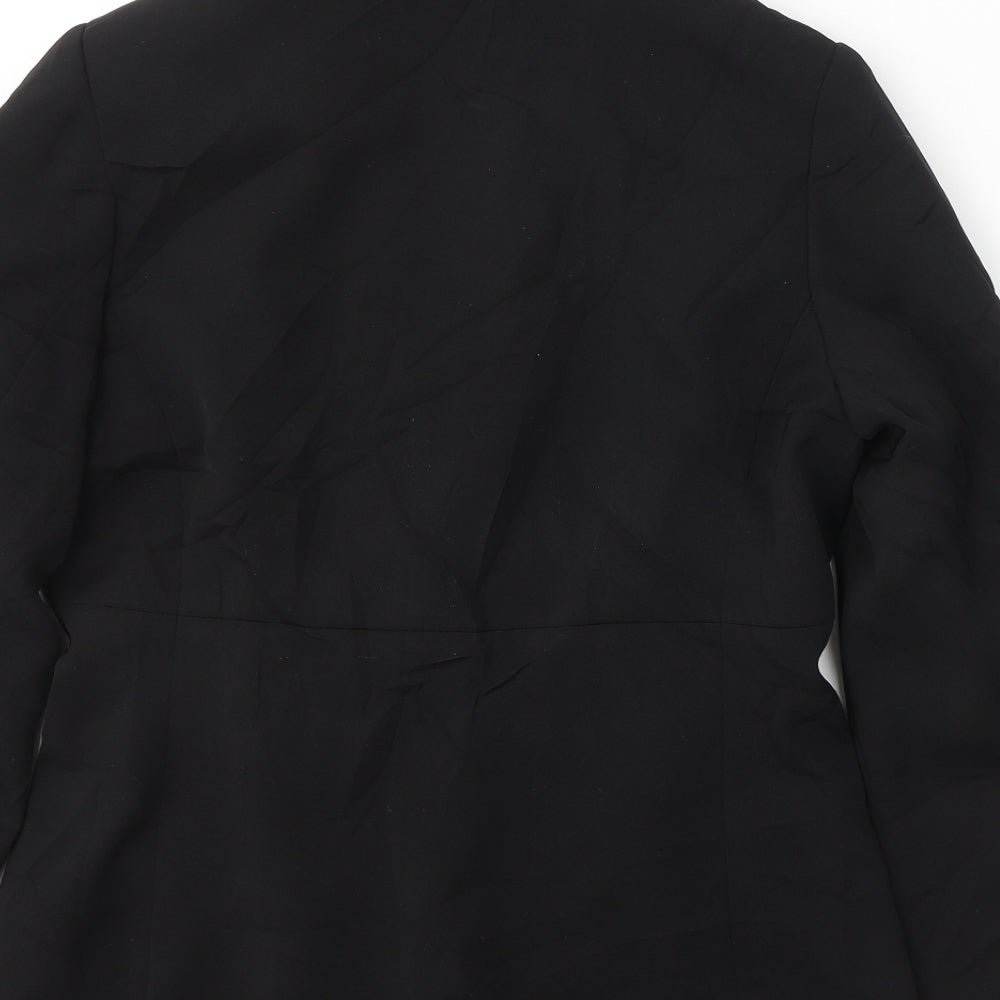 Classics moder Womens Black Polyester Jacket Suit Jacket Size 10