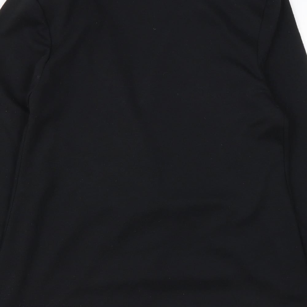 K-I Womens Black Jacket Size M Button