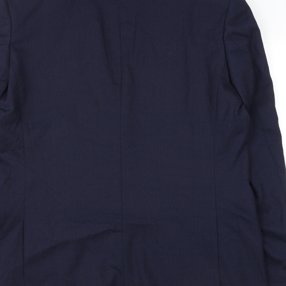 Marks & Spencer Mens Blue Polyester Jacket Suit Jacket Size 42