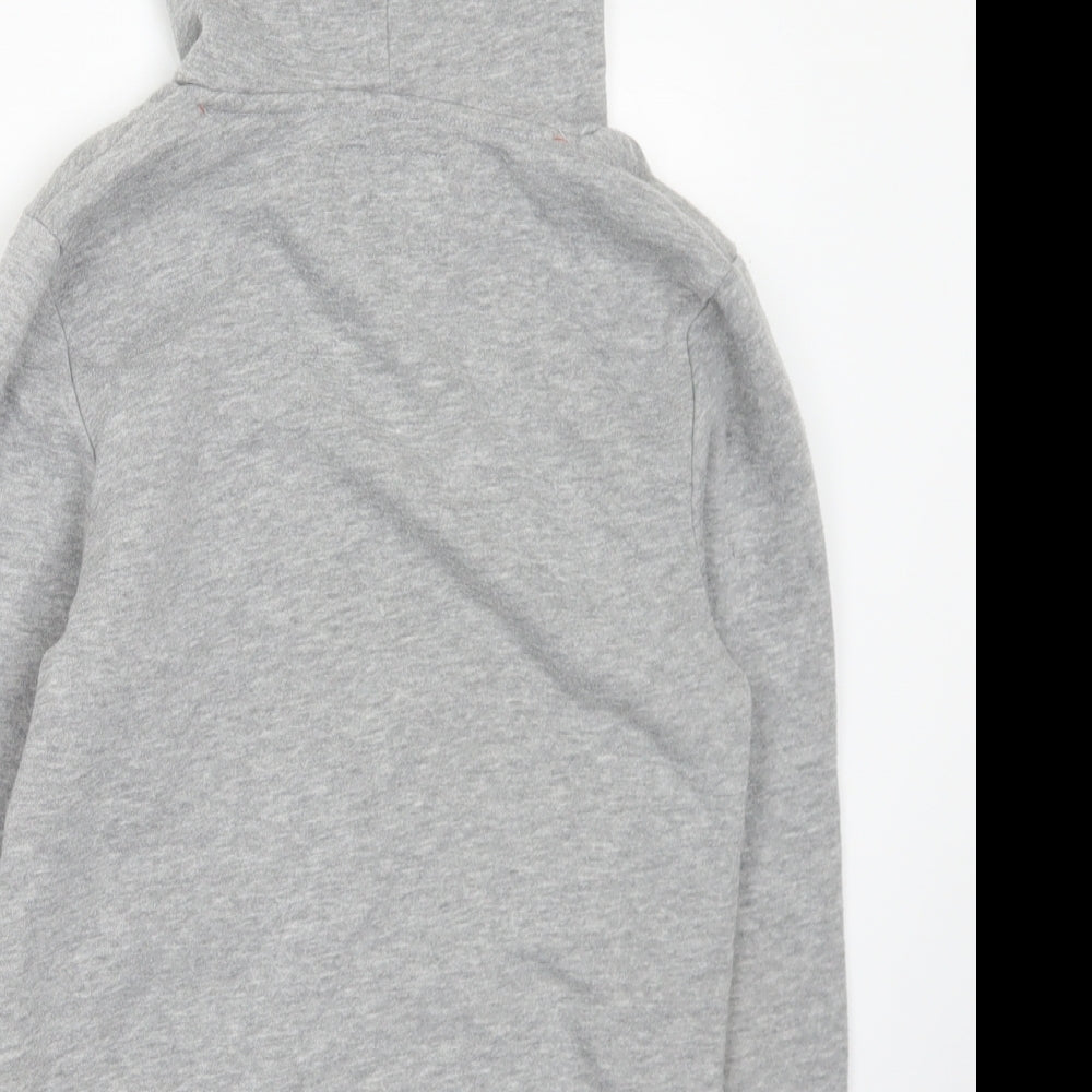Carbrini Boys Grey Polyester Pullover Hoodie Size 8-9 Years - Logo 8-10 Years