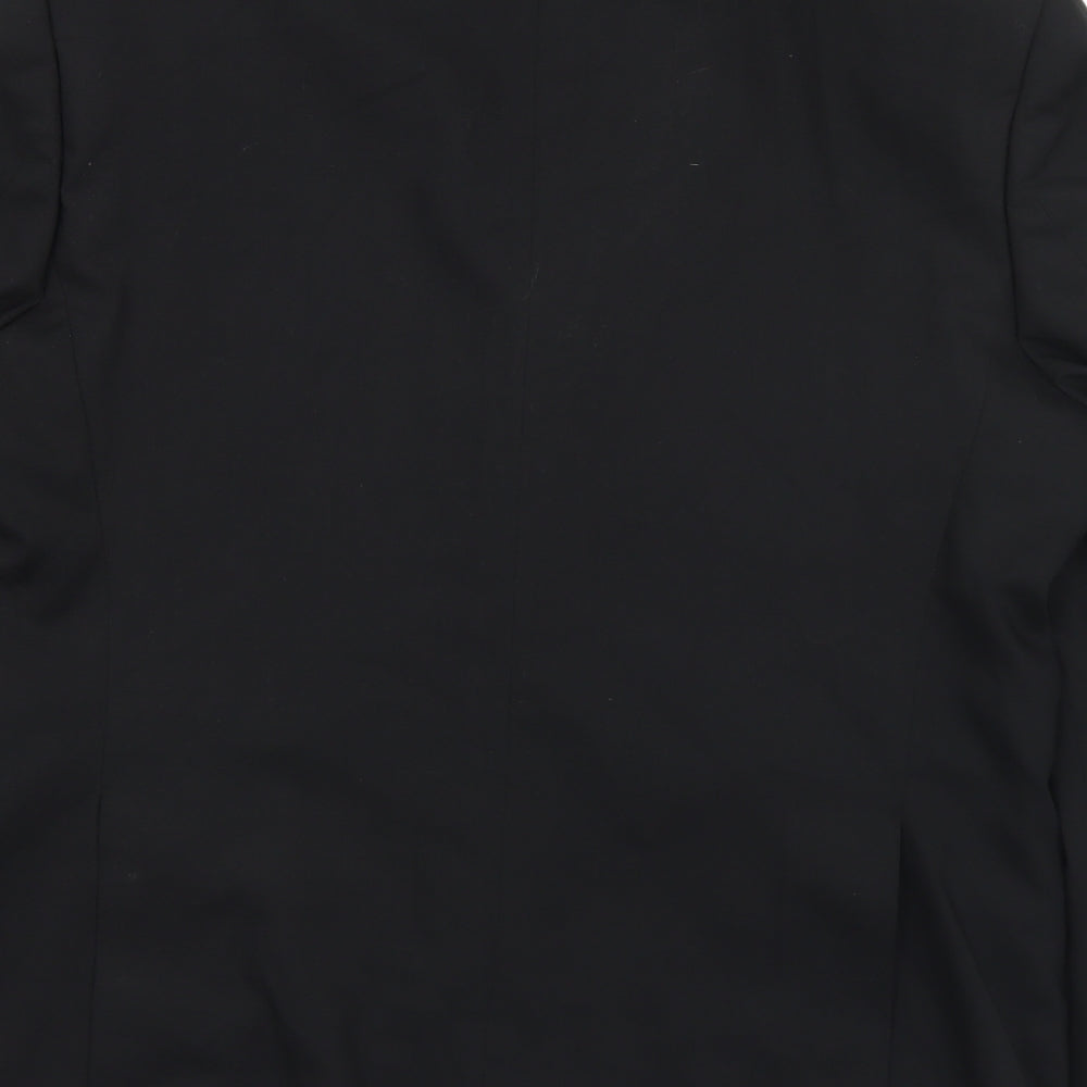 Marks & Spencer Mens Black Wool Jacket Suit Jacket Size 40