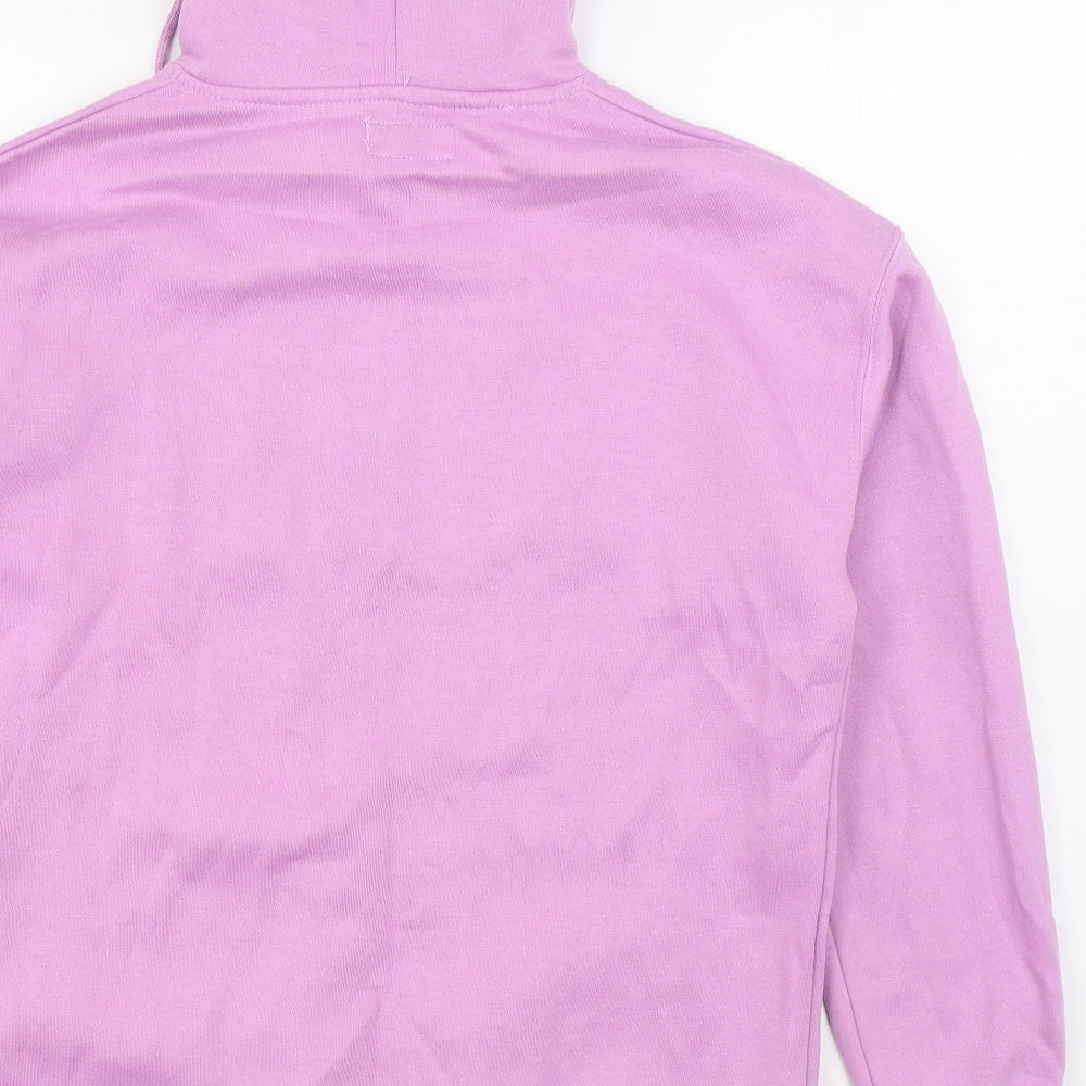 lefties Womens Purple Cotton Pullover Hoodie Size S Pullover