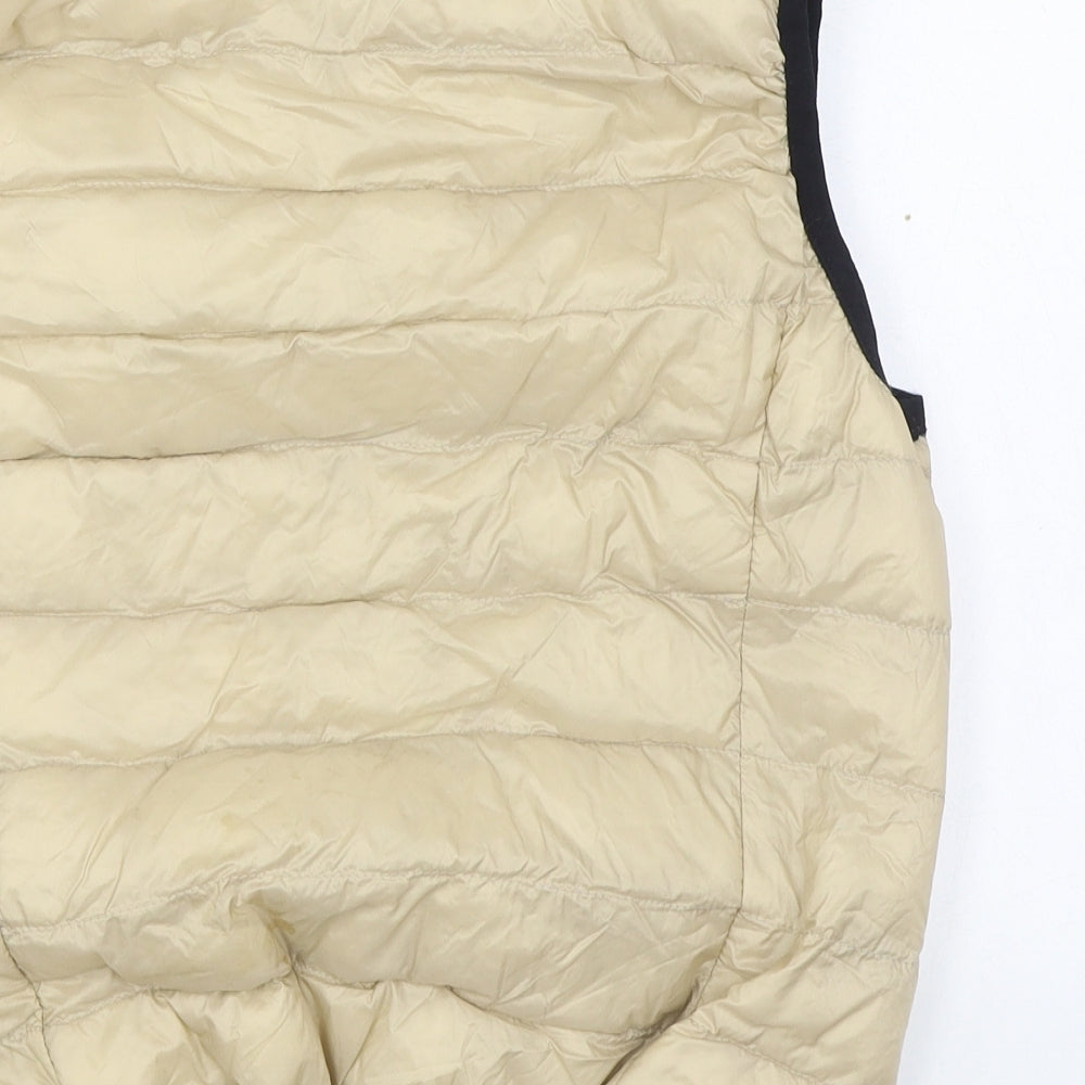 Fascinate Mens Beige Gilet Coat Size S Zip