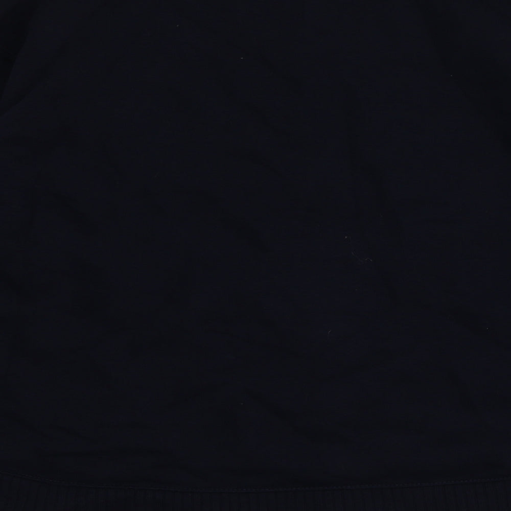 Zara Womens Blue Cotton Pullover Hoodie Size S