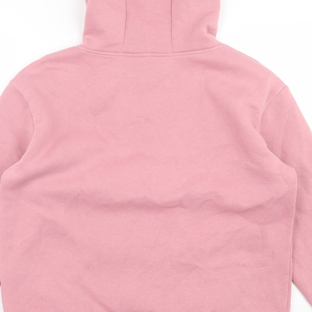 Primark Womens Pink Cotton Pullover Hoodie Size M Pullover