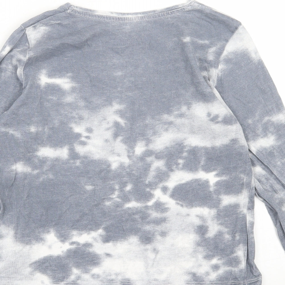 Primark Girls Grey Cotton Basic Casual Size 9-10 Years Crew Neck Pullover