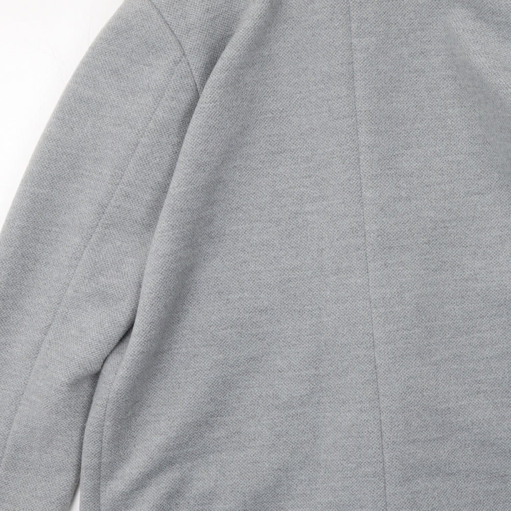Lostmistery Womens Grey Trench Coat Coat Size L