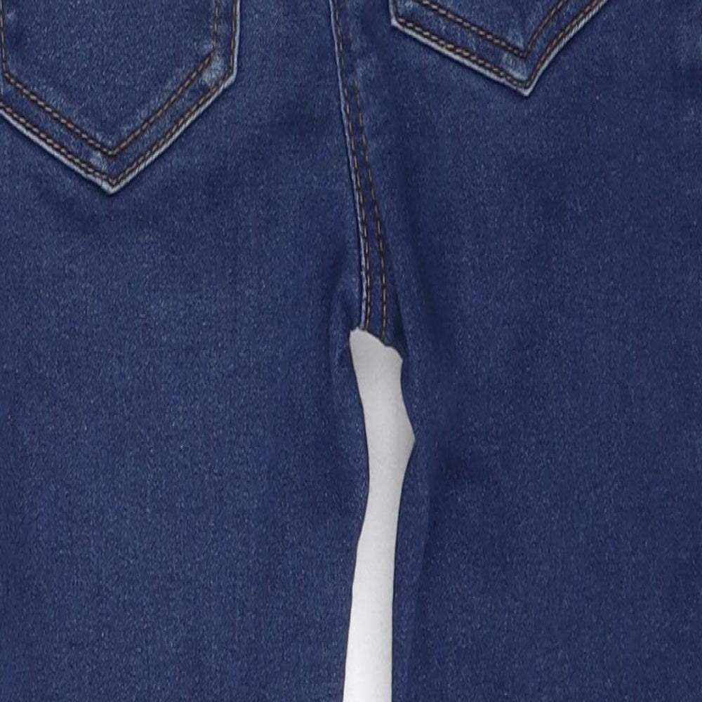 Preworn Girls Blue Cotton Skinny Jeans Size 5-6 Years Regular