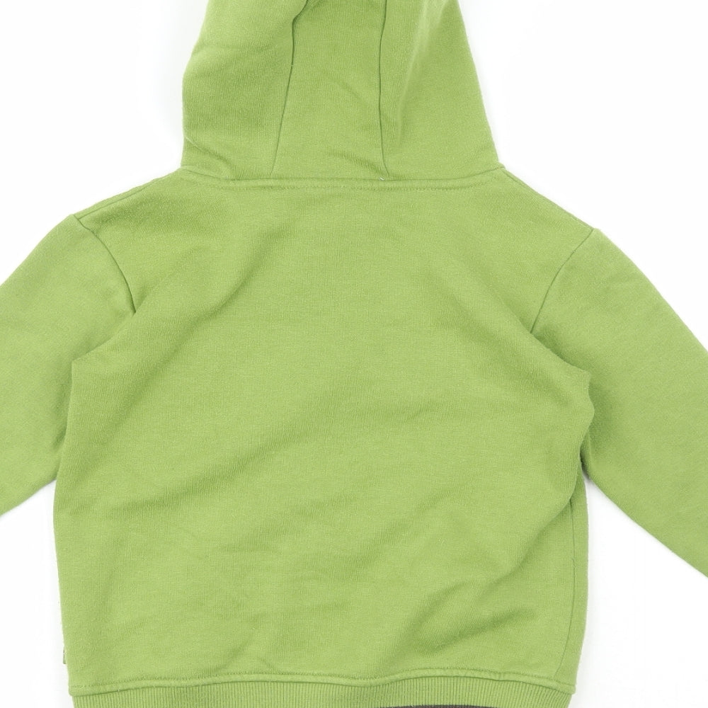 Disney Boys Green Cotton Pullover Hoodie Size 5-6 Years - Tiger 1968
