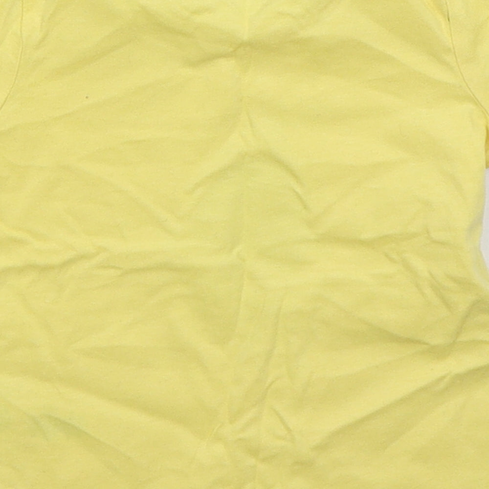 George Boys Yellow Cotton Basic T-Shirt Size 6-9 Months Crew Neck Pullover - Turtle Snail