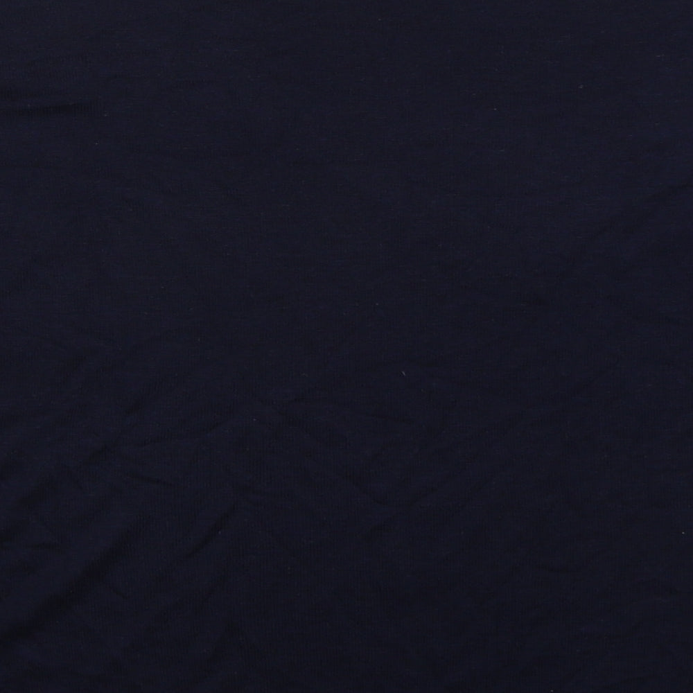 H&M Womens Blue Boat Neck Acrylic Pullover Jumper Size XS