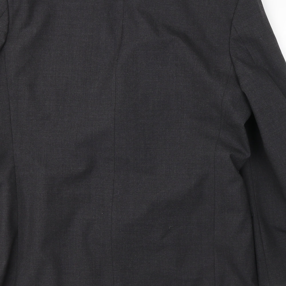 Armando Mens Grey Wool Jacket Suit Jacket Size 44