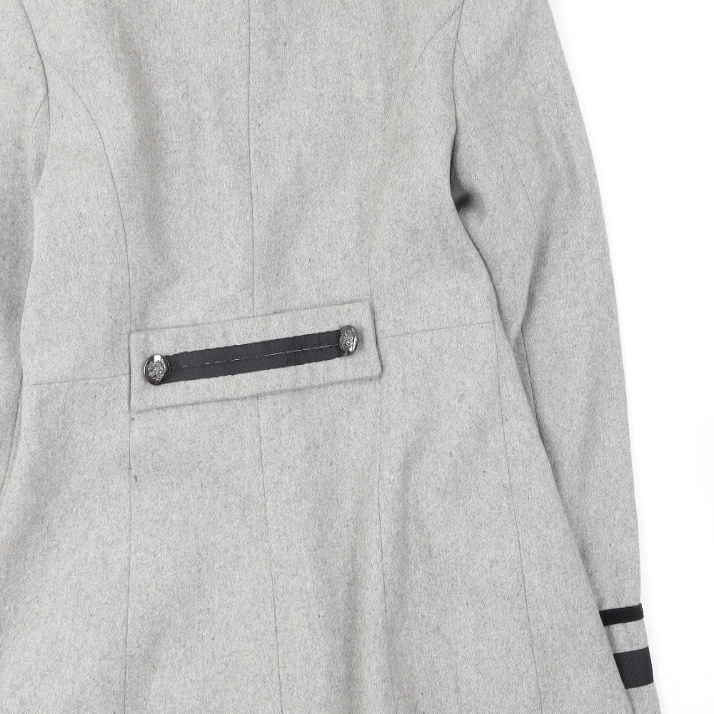 Red Herring Womens Grey Overcoat Coat Size 10