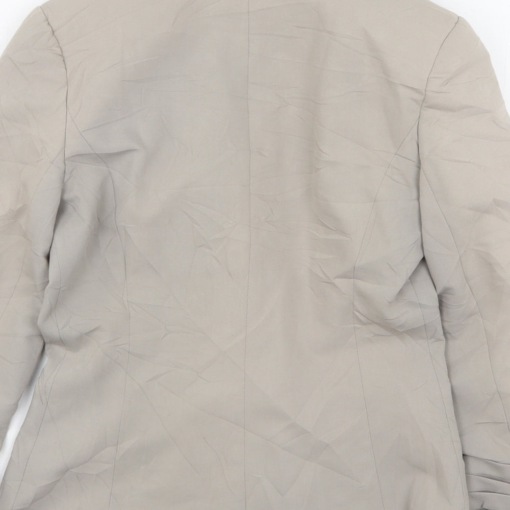 Atmosphere Womens Beige Polyester Jacket Suit Jacket Size 6