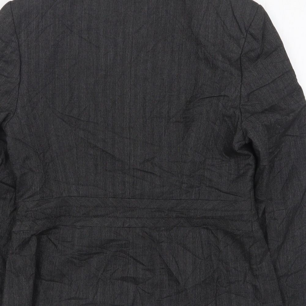 NEXT Womens Grey Polyester Jacket Suit Jacket Size 10