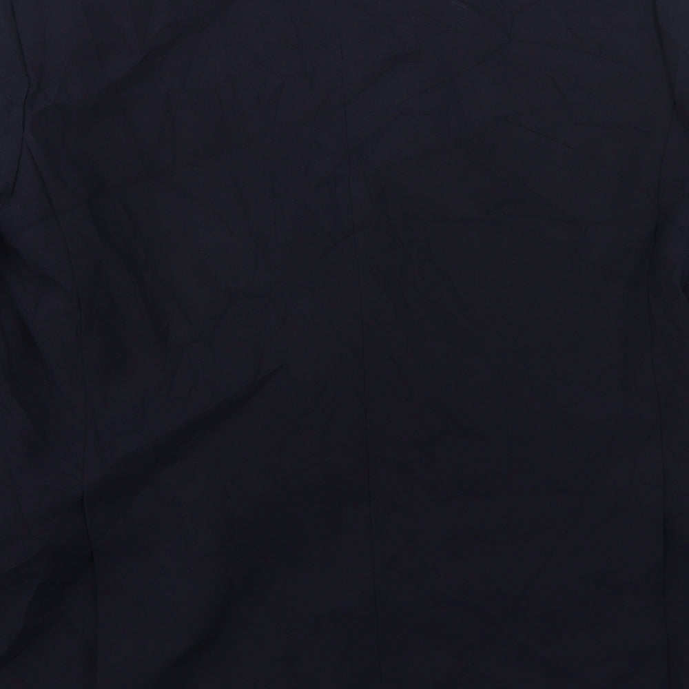 CandA Mens Blue Polyester Jacket Suit Jacket Size 46