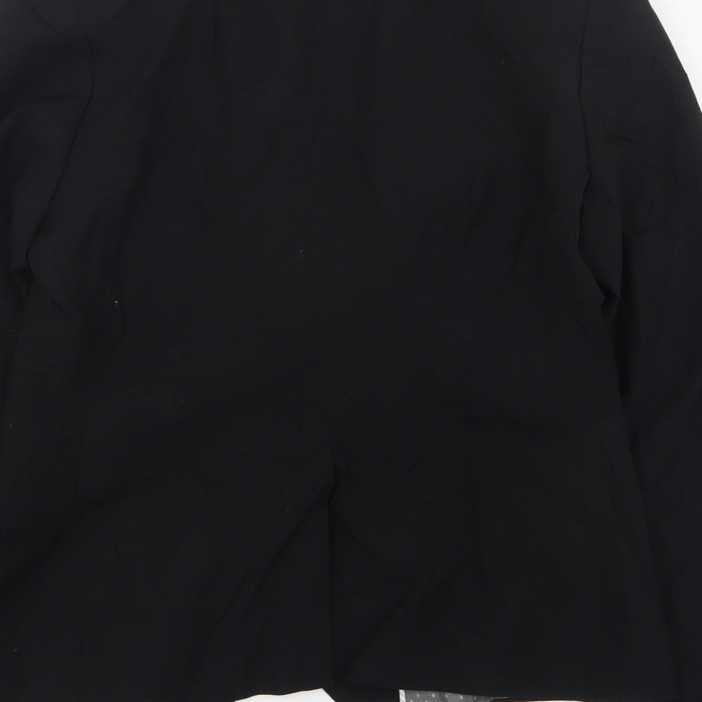 Cadenza Womens Black Wool Jacket Suit Jacket Size 12