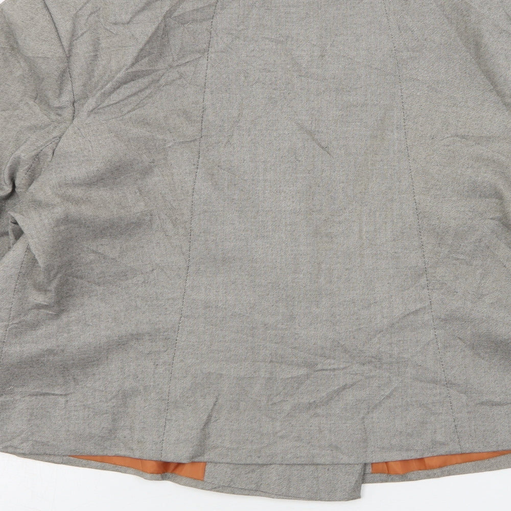 Atmosphere Womens Grey Polyester Jacket Suit Jacket Size 18