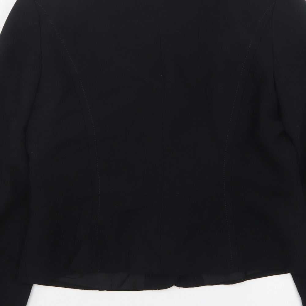 Wallis Womens Black Jacket Size 10 Button