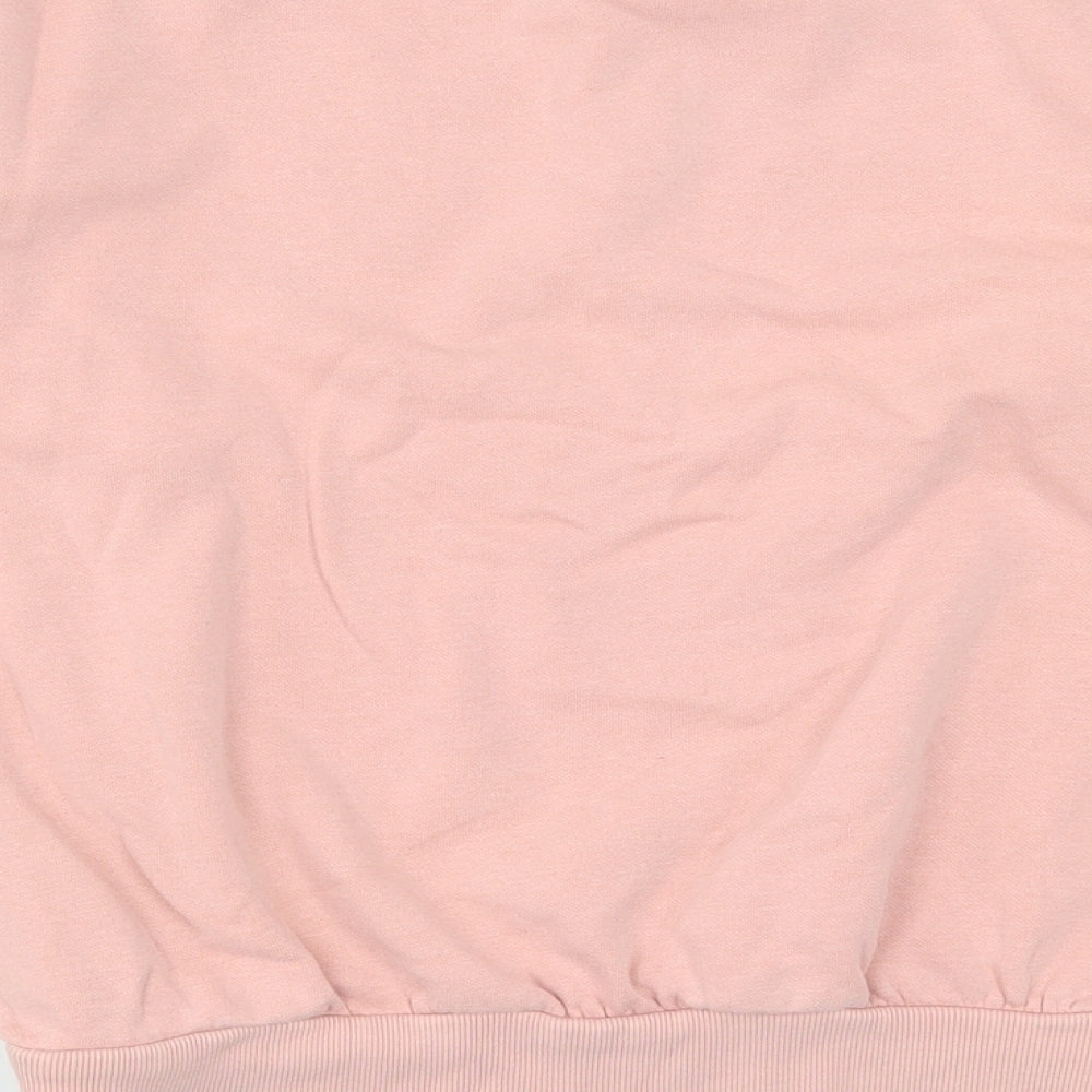 H&M Girls Pink Cotton Pullover Sweatshirt Size 10-11 Years Pullover