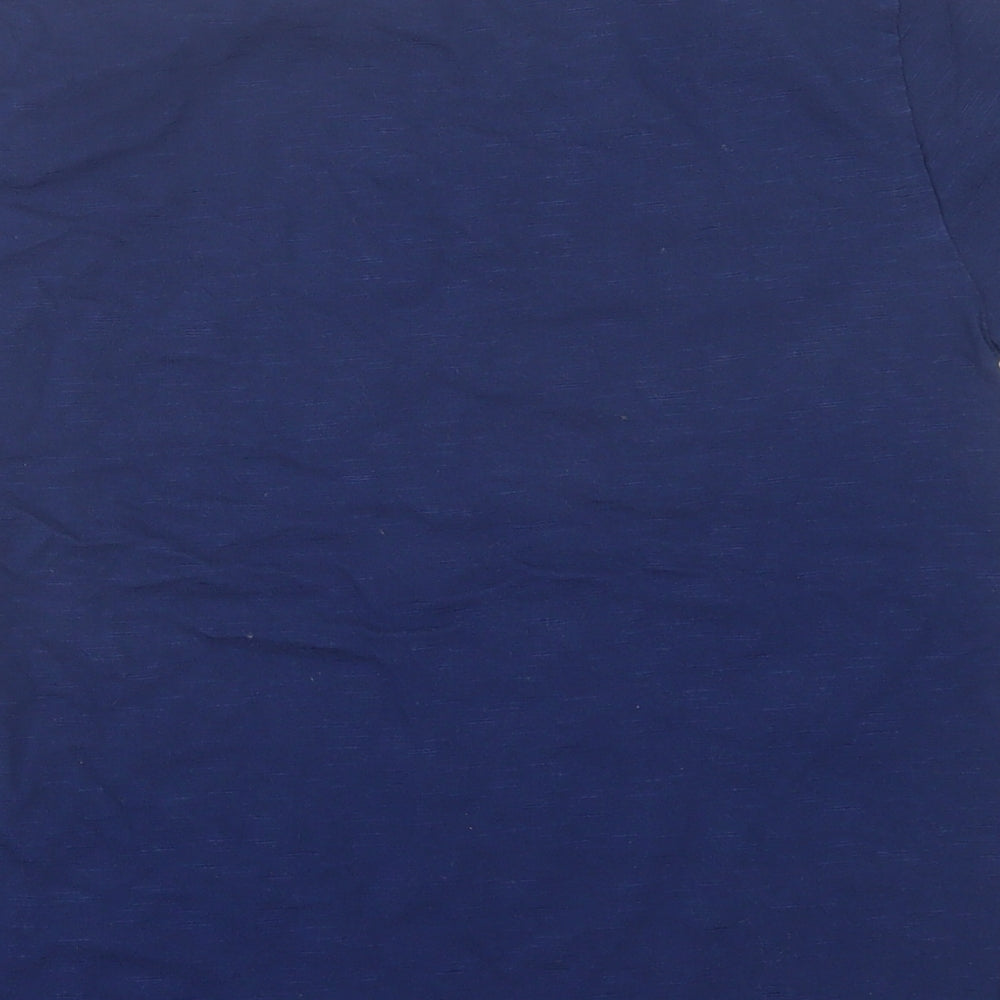 NEXT Boys Blue Cotton Basic T-Shirt Size 11 Years Crew Neck Pullover