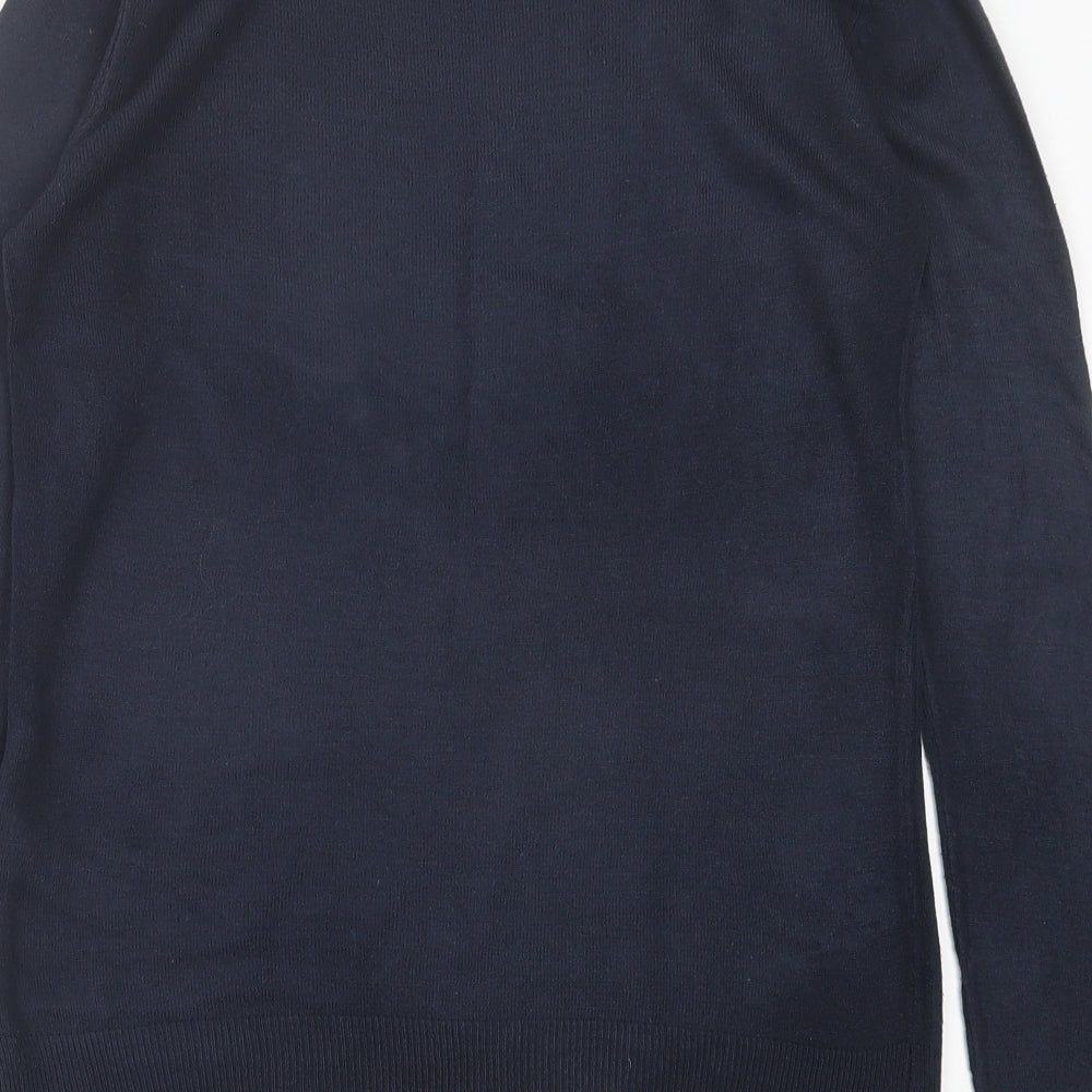 Atmosphere Womens Blue Crew Neck Acrylic Pullover Jumper Size 8