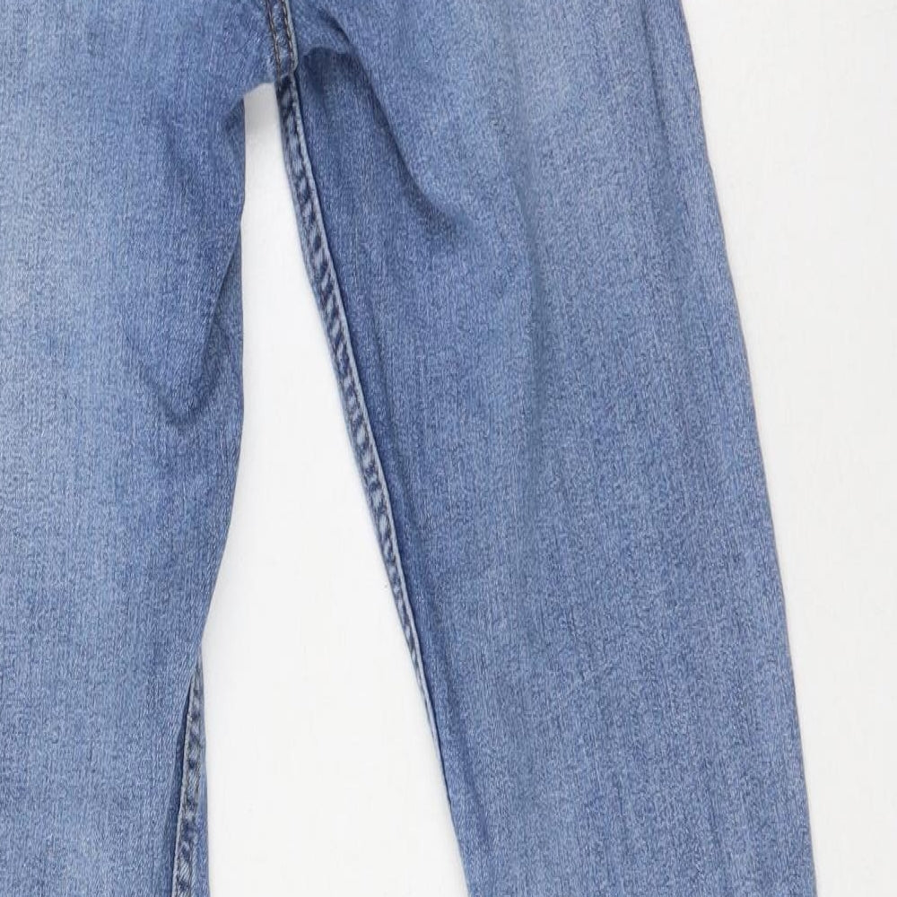 H&M Womens Blue Cotton Skinny Jeans Size 4 L28 in Regular