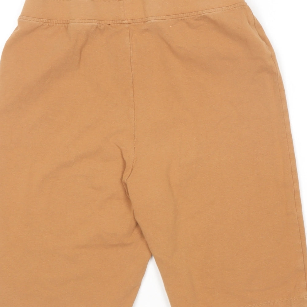 Threadbare Womens Brown Cotton Compression Shorts Size 10 L8 in Regular