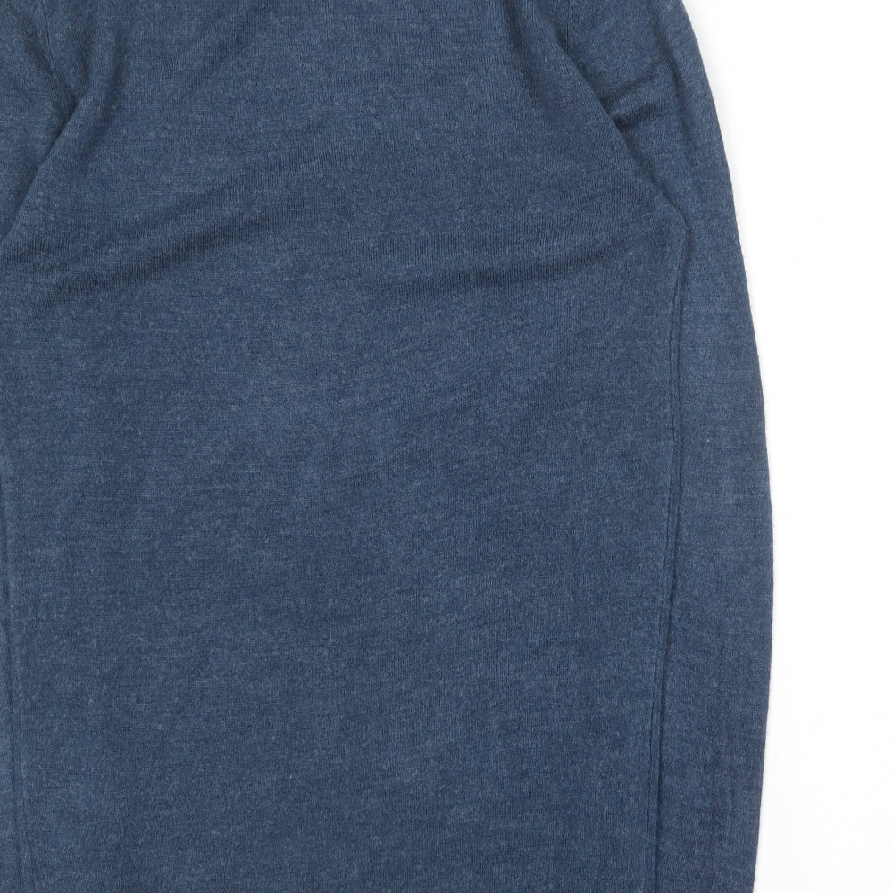Primark Womens Blue Round Neck Acrylic Pullover Jumper Size XS