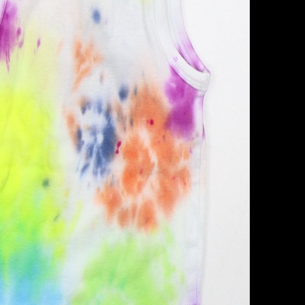 Mothercare Boys Multicoloured Cotton Basic Tank Size 2-3 Years Crew Neck Pullover - Tie Dye