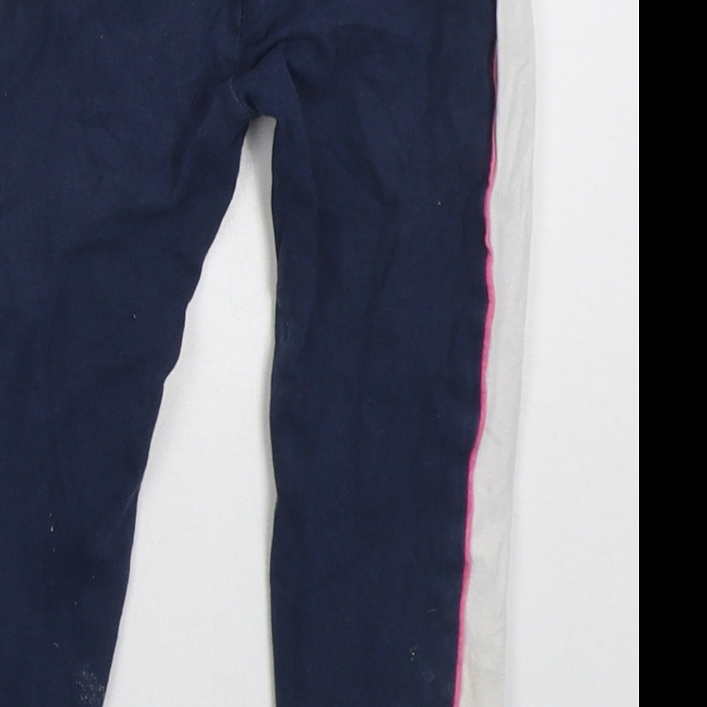 ellesse Girls Blue Cotton Carrot Trousers Size 2-3 Years Regular