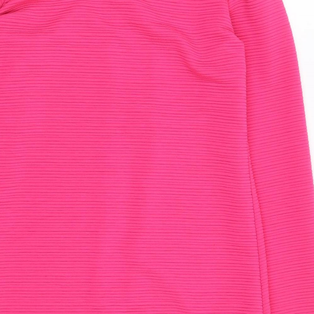 Only Womens Pink Round Neck Polyester Cardigan Jumper Size XS